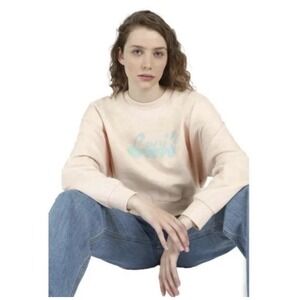 NEW! Women's Levi's Cropped Pullover Crewneck Sweatshirt Size XL W/Tags